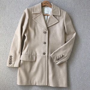 Banana Republic Flattering wool topcoat dress coat Medium!
